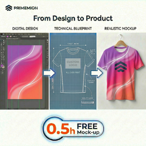 Débardeur de course court sans manches haut de gamme - Spandex/Polyester - Impression par sublimation - Bleu et or avec motifs ondulés - Personnalisation OEM/ODM - Product Image 2