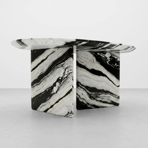 Luxury Modern Stone White <b>Marble</b> Levanto Coffee <b>Table</b> for Living Room - Product Image 1