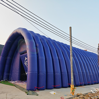 Tente Gonflable Portable Grande Taille en Forme de Tunnel - Abri de Stockage Extérieur Quatre Saisons pour Entrepôt, Déploiement Rapide et Résistant aux UV