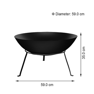 Barbecue au bois Esschert Design FF114, fournitures de jardin, barbecue, <span class=keywords><strong>brasero</strong></span> extérieur, bol à feu en acier - Product Image 4
