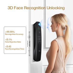 Khóa cửa điện tử thông minh Tuya tự động A9X, mở bằng mật mã, vân tay, đẩy kéo & chìa khóa, dùng cho gia đình - Product Image 3