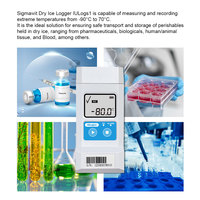 Registrador de Datos USB Sigmawit para Congelador Médico de Ultra Baja Temperatura, para Producción de Hielo Seco, Transporte y Monitoreo de Almacenamiento