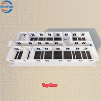 WinFair Chine toit en pente maison duplex préfabriquée Espagne outre-mer extérieur préfabriqué style moderne maison en conteneur de deux étages