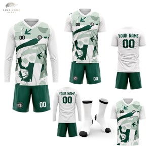 Groothandel Unisex Voetbaltenues 2025 2026 Op Maat Ontworpen Hoge Kwaliteit 100% Polyester Ademend Snel Droogend - Product Image 1