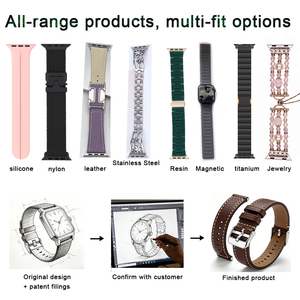 Correa de Reloj de Cuero para <span class=keywords><strong>Hombre</strong></span>, Reloj Inteligente con Monitor de Ritmo Cardíaco, Accesorio de Muñeca Ajustable Vintage, Múltiples Tamaños Opcionales - Product Image 5