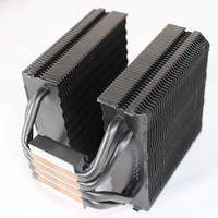 Caloduc de CPU en forme de U personnalisé pour les ventilateurs de CPU d'ordinateur dissipateur de chaleur anodisé refroidisseur 4 caloduc