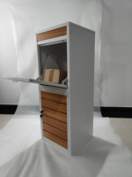 Boîte aux lettres en métal de grande taille, design moderne, verrouillable, en acier galvanisé, pour l'entrée de la maison