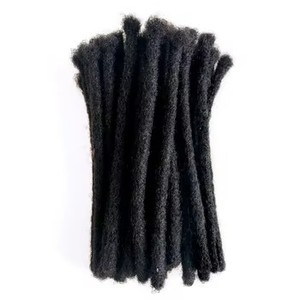 Estensioni Dreadlocks Afro Kinky 100% <span class=keywords><strong>Capelli</strong></span> Umani, Locs Stretti da 8 Pollici, Tingibili, Permanenti, per Donne e Uomini - Product Image 4
