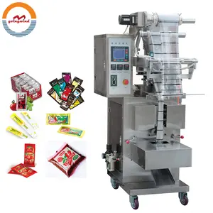 Machine automatique de remplissage et de scellage de condiments en pâte de dattes machine d'emballage de sachets de sauce tahini au beurre de sésame en vente