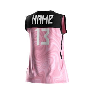Maillot de volley-ball d'équipe de gym imprimé le plus vendu, vêtements de divertissement, design personnalisé, maillot de volley-ball pour filles - Product Image 4
