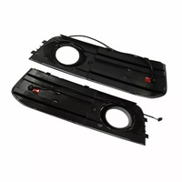 Encadrements de feux antibrouillard Audi A4 B8 2009-2011 avec clignotants séquentiels LED DRL et kit de grille inférieure