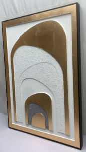 JZ Decoración para el hogar 3D Póster abstracto Talla <span class=keywords><strong>de</strong></span> <span class=keywords><strong>madera</strong></span> y marcos <span class=keywords><strong>de</strong></span> ilustraciones <span class=keywords><strong>de</strong></span> lámina <span class=keywords><strong>de</strong></span> oro pintados <span class=keywords><strong>a</strong></span> <span class=keywords><strong>mano</strong></span> para pinturas Arte <span class=keywords><strong>de</strong></span> pared - Product Image 4