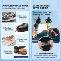 Colle à chaussures Nianlida 50ml, ciment caoutchouc transparent à séchage rapide, haute élasticité, imperméable, temps d'ouverture 5-20 min, réparation de chaussures
