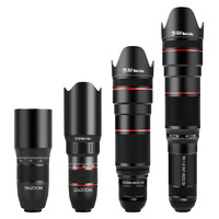 Téléobjectif portable 38X, monoculaire 20X, jumelles à zoom élevé pour concerts en plein air et photographie, prisme Bak4, télescope pour téléphone portable en plastique