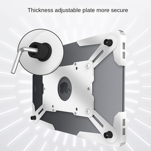 Support mural antivol pour tablette <span class=keywords><strong>iPad</strong></span>, support plat ultra-fin, étui tout compris, acier laminé à froid, métal universel - Product Image 3
