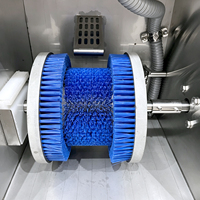 Mesin Cuci Sepatu Stainless Steel Kompak dengan Sikat Berputar untuk Pabrik Makanan
