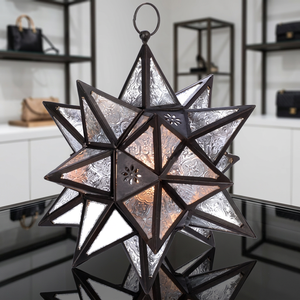 Premium Designer Wall Hanging Sconce Lamp High Quality Gold Metal Rim Glass Candle Lantern Christmas Candle Home Decoration - Product Image 1