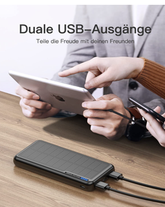 Chargeur de batterie solaire 8000 Mah, Mini télé<span class=keywords><strong>phone</strong></span> Portable, power bank, livraison gratuite, en ligne - Product Image 4