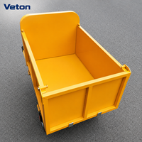 Chariot de manutention électrique télécommandé avec structure en acier pour le transport en jardin, équipement de transport professionnel