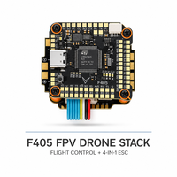 Contrôleur de vol F405 4-en-1 avec ESC brushless 55-70A 6S-8S Betaflight INAV DShot300/600/PWM pour drone de course FPV (CE/FCC)