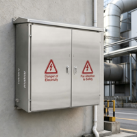 Boîtier de distribution électrique intelligent en acier inoxydable série JXF pour intérieur, basse tension, 63A 400V 50Hz