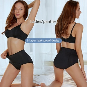 2024 donna taglio alto maglia incontinenza biancheria intima funzionale imbottitura Extra mutandine mestruali - Product Image 3