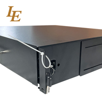 Armoire de serveur réseau 19 pouces 2U 3U, rackable, avec tiroir profond verrouillable et clé, en acier SPCC, en stock