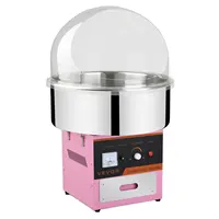 ब्रांड नई सोता निर्माता गुलाबी बुलबुला कवर के साथ वाणिज्यिक बिजली कपास कैंडी मशीन