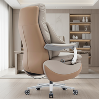 Chaise de bureau exécutive ergonomique en cuir moderne, directement de l'usine |   Repose-pieds Rétractable à Hauteur Réglable Confort Personnalisé