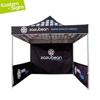 Tente publicitaire personnalisée 3m x 3m, toile ignifuge 600D 50mm, auvent de stand d'exposition 10x10 à bas prix avec impression personnalisée