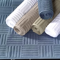 Tapis de bain de luxe absorbant 100% coton, antidérapant, pour hôtel, salle de bains, Jacquard, accessoire de sol, à usage domestique, vente en gros, livraison gratuite