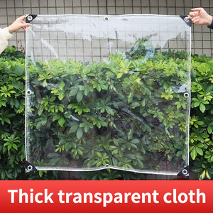 TIANYUE <b>Clear</b> Heavy Duty Waterproof PVC <b>Tarpaulin</b> Transparent 400g/m for Construction & Camping - Product Image 5