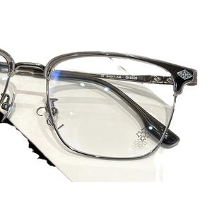 Montures de lunettes carrées pour hommes Kro 5528, monture intégrale en titane, verres en plastique anti-UV, origine Danyang - Product Image 1