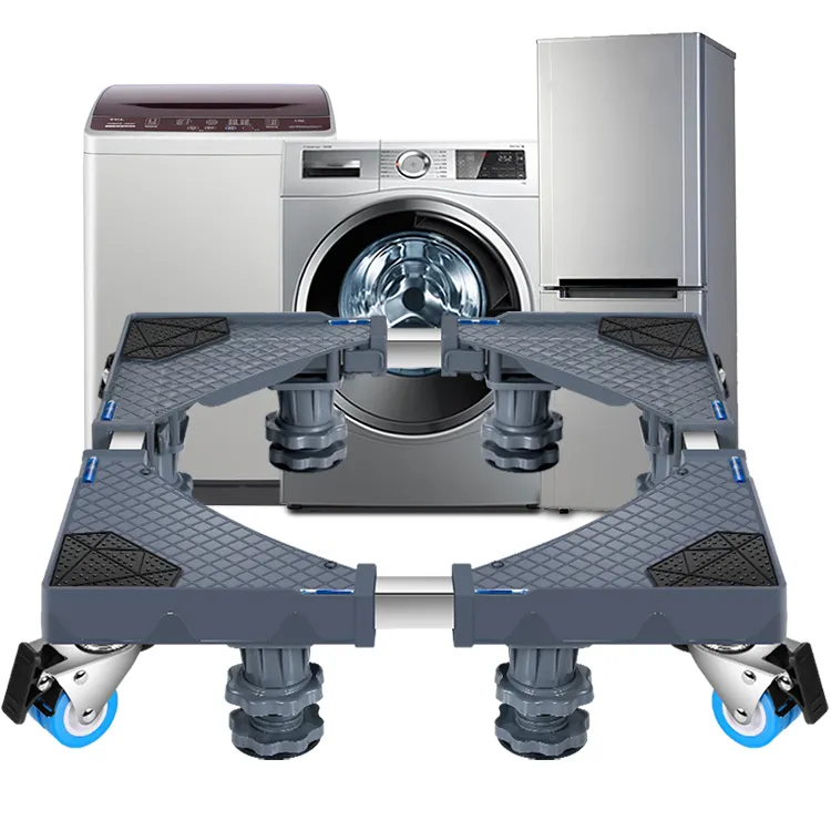 Ayarlanabilir çamaşır makine standı baz buzdolabı standı buzdolabı standı ile tekerlekler