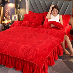 2025 Großhandel Bettwäsche-Sets Mikro faser Polyester 4-teiliges Flachbett-Set Winter gewebt Günstige <span class=keywords><strong>Queen</strong></span>-<span class=keywords><strong>Size</strong></span> für Bettwäsche - Product Image 6