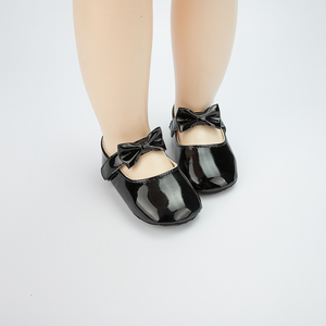 Nouvelle arrivée de robe d'été en cuir PU avec nœud papillon 0 18 <span class=keywords><strong>Mois</strong></span> Prince Party Baby Girl Shoes - Product Image 5