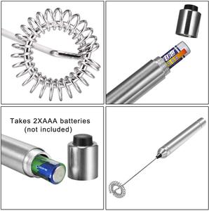 Handgehaltener Edelstahl 304 Batteriebetriebener Milchaufschäumer & Schaumerzeuger für Kaffee & Tee Zubehör - Product Image 6