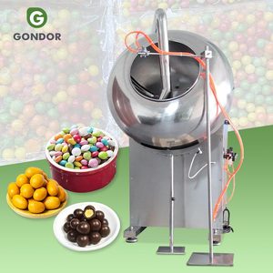 Small <b>Sugar</b> Chocolate <b>Almond</b> Nut Snack Table Top Candy Coating Polishing Pan Systems Equipment Machine - Product Image 1