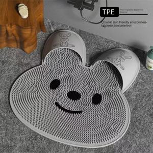 Alfombrilla de silicona antideslizante para masaje de pies, masajeador de espalda para baño, herramienta para eliminar piel muerta, tapete de ducha. - Product Image 3