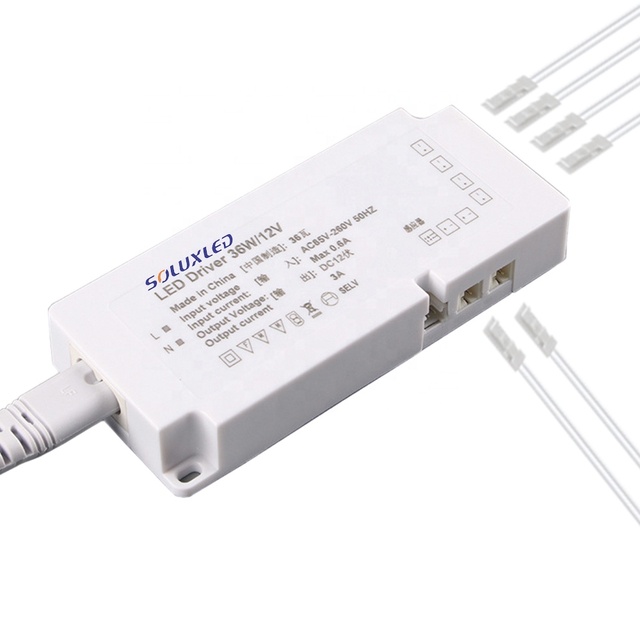 12W 15W 18W 24W 36W 60W 72W 100W 120W 150W Good Price LED Cabinet Led  Driver with Multiple Output Dupont Connector