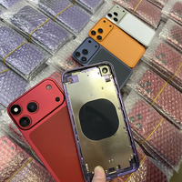 Coque arrière de remplacement complète pour iPhone XR, transformant votre XR en 17 Pro – DIY, avec cadre intermédiaire et batterie