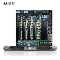Amplificateur de puissance en métal de classe D 4 canaux AOFO TF4-25Max (2500W 4/8 Impédance) avec audio haute résolution pour les performances live et les clubs