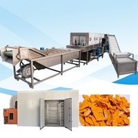Ligne de production de purée de citrouille et de carotte de haute qualité Machine de traitement de farine de fruits et légumes