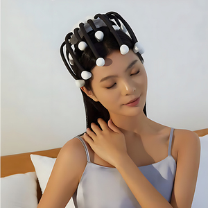 Masajeador Eléctrico para la Cabeza, Masajeador de Cuero Cabelludo con 20 Garras de Pulpo, con Vibración, Funciones de Acupresión y Descompresión para Dormir - Product Image 5