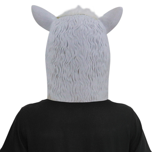 Funny Alpaca <b>Latex</b> Head <b>Mask</b> Animal Costume Accessory for Halloween Parties Carnival Events and Novelty Wholesale - Product Image 4