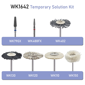 7 Stü<span class=keywords><strong>ck</strong></span>/Kit WELL <span class=keywords><strong>CK</strong></span> <span class=keywords><strong>Dental</strong></span> Tools Polier bürstens atz WK1642 Temporäres Lösungs kit mit HP Schaft - Product Image 5