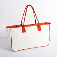Fourre-tout de plage en toile imperméable à l'eau avec logo personnalisé Sacs de courses réutilisables de grande capacité Sacs fourre-tout pour femmes Sac en toile