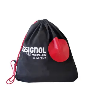कस्टम लोगो बड़ी क्षमता वाला हल्का नरम मखमली हेलमेट बैग हेलमेट स्टोरेज बैग मोटरसाइकिल स्पोर्ट जिम हेलमेट बैग ड्रॉस्ट्रिंग के साथ