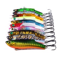 Leurre de pêche artificiel en acier inoxydable VIB BF-039 7CM18G sans hameçons, toutes couches de nage, perles sonores, conception bionique