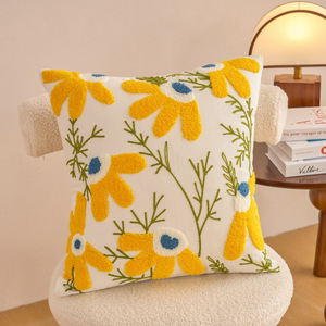 Funda de cojín bohemio, funda de almohada bordada tejida, funda de almohada de granja con borlas, funda de cojín a rayas texturizada - Product Image 4